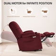 thumbnail image 5 of MCombo 22.4" Seat Width Lay Flat Dual Motor Power Recliner Lift Chair with Vibration and Heat, Infinite Position, 5 of 13