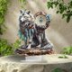 thumbnail image 4 of White Wolf And Dreamcatcher Pendant 2D Living Room Office Desktop Decoration Pendant, 4 of 7