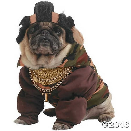 UHC Pity The Bull Mr. T Funny Theme Fancy Dress Halloween Pet Dog Costume, XS