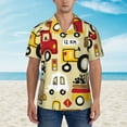 thumbnail image 4 of Kll Men'S Hawaiian Shirt Short Sleeve Button Down Beach Shirts-Vehicles, 4 of 8
