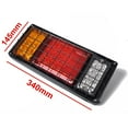 thumbnail image 2 of Ataucjin Turn Signal Brake Reverse Running Lights 2Pcs LED Truck Trailer Tail Lights Bar Kit 40 LED w Iron Net Protection, Tail Light 12v Led Truck Trailer Tail Lights Waterproof Automobile Refitting, 2 of 6