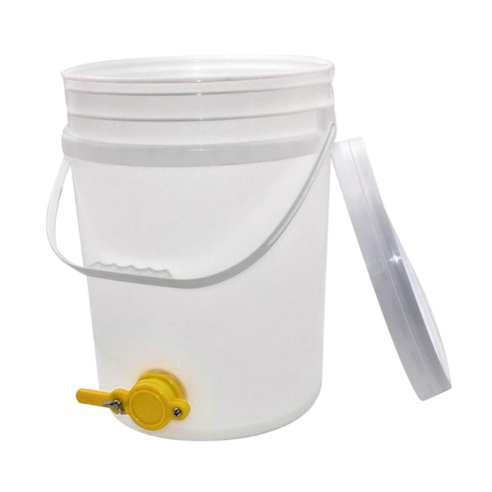 FashionCha Honey Pail Bucket Container Large Capacity Supplies Dispenser Multipurpose Syrup 15L
