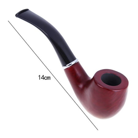 Solid Wood Smoking Set Smoking Pipe Handmade Tobacco Pipe Classic Bent Pipes Gift Cigarette Cigar