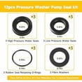 thumbnail image 2 of Low and High Pressure Washer Pump Seal Kit Compatible with Simpson Cleaning 530001 530002 530009 530008 #: 7105742$$Tools, 2 of 9