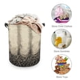 thumbnail image 2 of Elegant Snakeskin Textured Pattern Large Dirty Clothes Hamper Foldable Laundry Basket with Handles for Bedroom Bathroom, 2 of 7