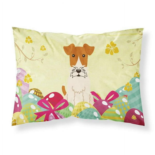 Carolines Treasures BB6101PILLOWCASE Taie d'Oreiller Standard en Tissu Ufs de Pâques Renard Terrier
