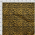 thumbnail image 3 of oneOone Viscose Chiffon Dark Mustard Fabric Leopard Animal Skin Sewing Craft Projects Fabric Prints By Yard 42 Inch Wide, 3 of 4
