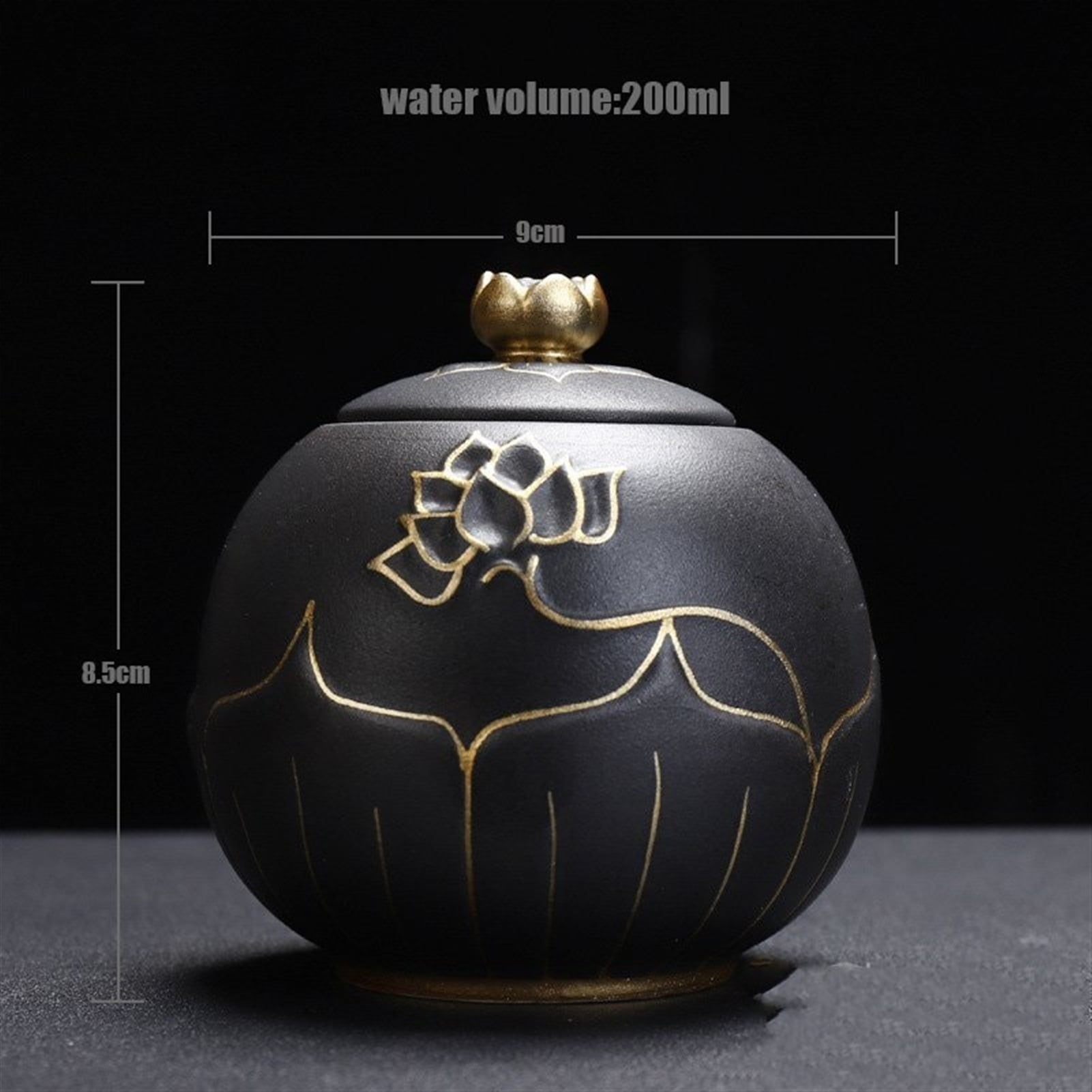 Black Urns For Ceramics Ashes Sealed Cremation Funeral Keepsake Human Pet Memorial Burial Ash Urn