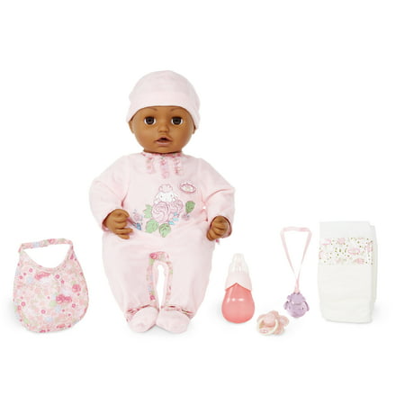 Baby Annabell Brown Eyes Soft-Bodied Baby Doll, Makes Sounds, Cries, Wets, and