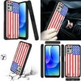 thumbnail image 3 of BD Dual Cover Designed for Moto G Power 5G 2023 Case (USA American Flag) Shockproof Protector Armor Case with Digital LED Display Fast Charging USB-C to USB-C Cable (3.3 Feet), 3 of 4