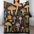 thumbnail image 3 of HENGT Mushroom Blanket Mushroom Gifts for Girls Boys Mushroom Throw Blanket Soft Warm Flannel Plush Blankets for Bed Sofa Couch, 3 of 6