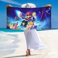thumbnail image 4 of Lsque Mario Pattern Microfiber Bath Beach Towel Silver Fox Velvet Beach Towel Oversized Quick Dry Absorbent for Pool Swimming Bathroom 27.5x55in, 4 of 5