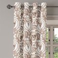 thumbnail image 3 of Ambesonne Grommet Curtain, , 50"x72", Ivory Cocoa and Pale Brown, 3 of 5