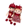 thumbnail image 4 of 2 muñecos de peluche para parejas, ideales para el Día de San Valentín, como regalo para el sofá o para los amantes. 45 centímetros, 4 of 9