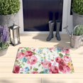 thumbnail image 2 of Pioneer Flower Floral Print Flannel Non Slip Door Rugs,Washable Door Mats Indoor,Decorative Door Mats,Dirt-Resistant and Absorbent Doormat for Entrance,Bedroom,Kitchen,Bathroom,31.5"x17", 2 of 4