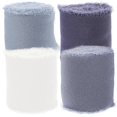 thumbnail image 3 of 4 Rolls Decorative Chiffon Ribbon For Wedding Bouquets Present Wrapping Multi Use Deep And Each Roll, 3 of 5
