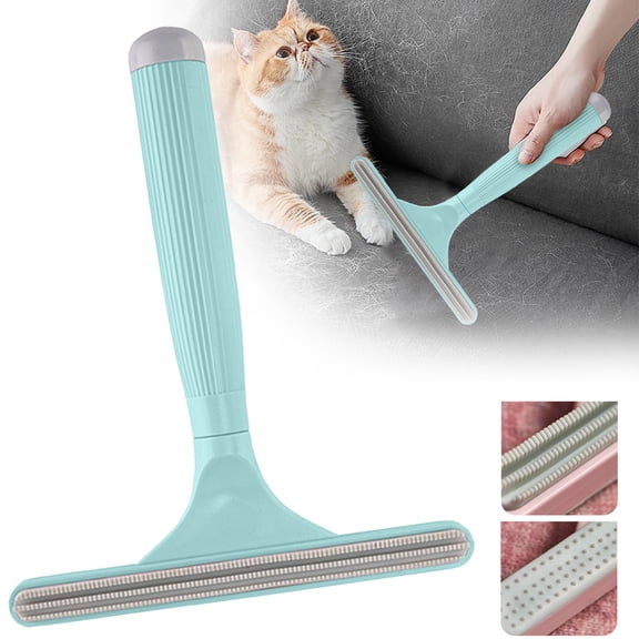 1Pc Portable Lint Remover,Pet Hair Remover Tool,Carpet Scraper,Manual Fabric Shaver,Carpet Rake,Reusable Fuzz Lint Remover Brush,Reusable Remover Brush Tool for Clothes,Rugs,Couch,Pet Tower,B,Green