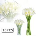 thumbnail image 3 of 10 piezas de flores artificiales para decoración de mesa, florero, arreglo floral, 3 of 5