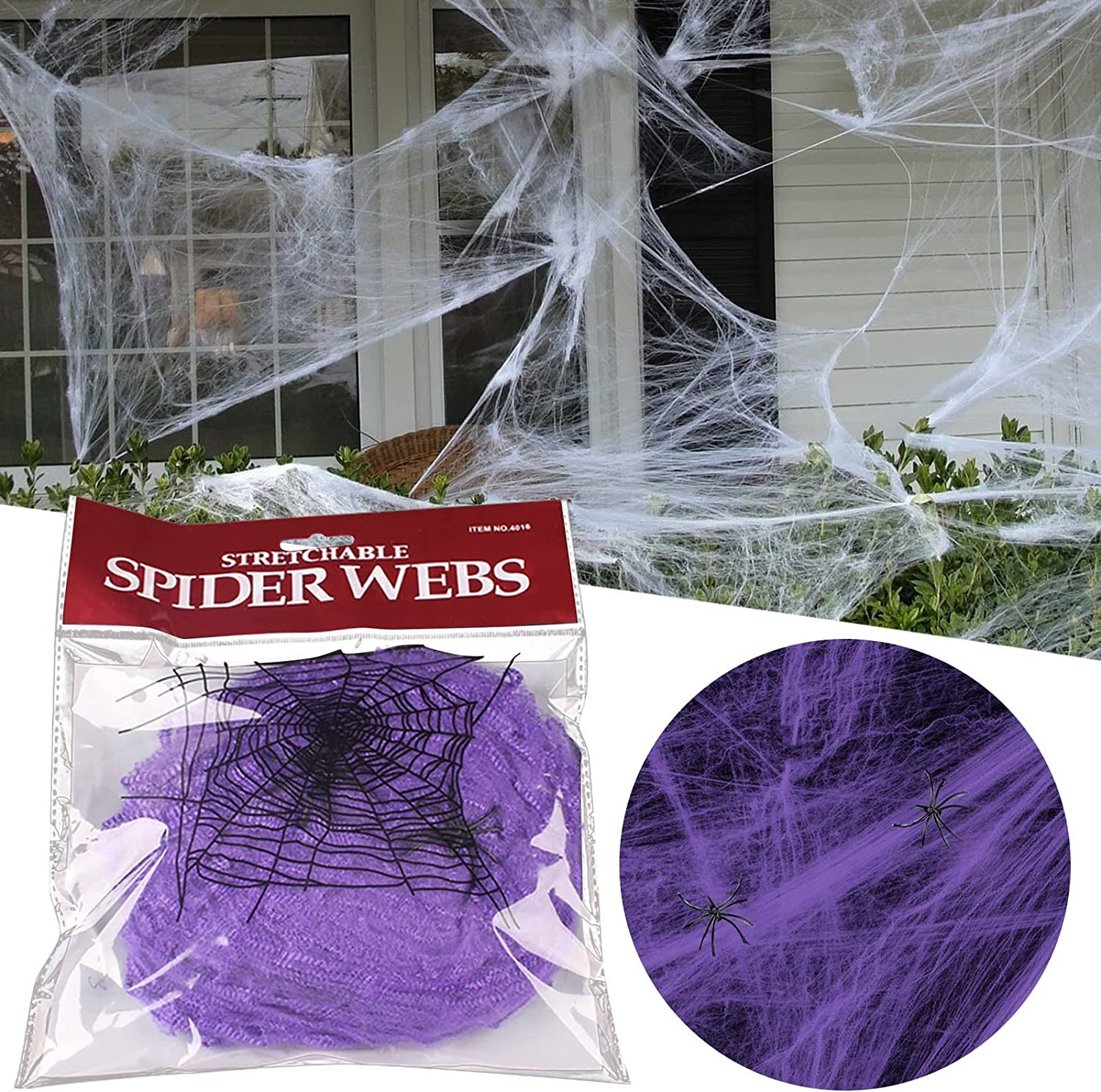 WarmthandFish Halloween Spider  Decoration Set, Giant Fake Spider