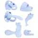 thumbnail image 4 of Portalápices para niños, 6 piezas Mprince Correctores de escritura Portalápices de silicona Empuñaduras de lápiz Funcionalidad de alta precisión, 4 of 14
