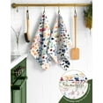 thumbnail image 3 of Flour Sack Kitchen Towels Set of 2-18x26 Cotton Dish Towels with Hanging Loop Reusable Tea Towel for Cleaning Spring Absorbent Dishcloths Cute Home Decor Housewarming, Lemon Birds, 3 of 6