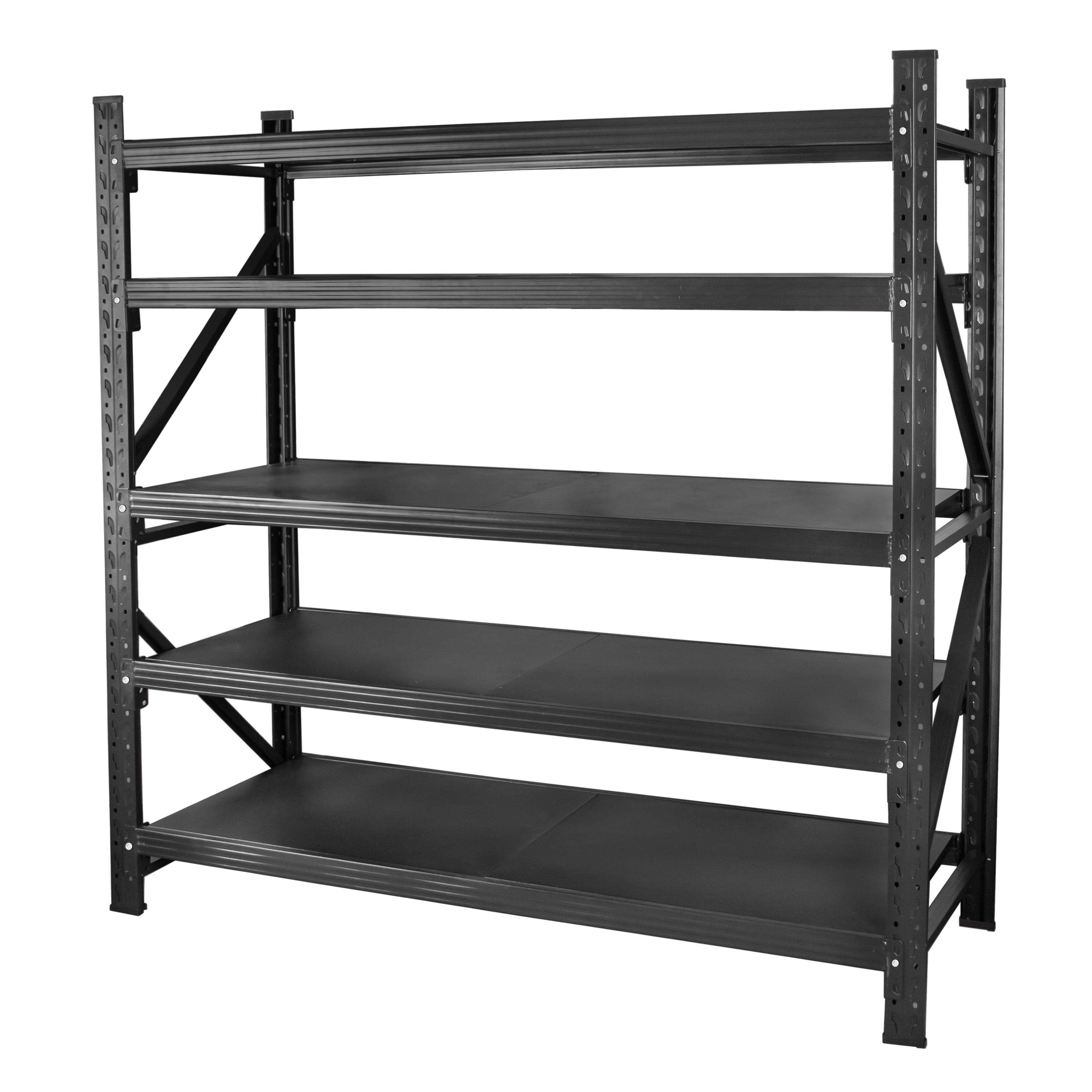 71"H Heavy Duty Garage Shelving 5 Tier Adjustable Metal Storage Shelves