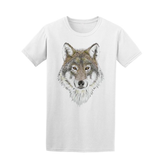 Realistic  Wolf T-Shirt Men -Image by Shutterstock, Male 3X-Large