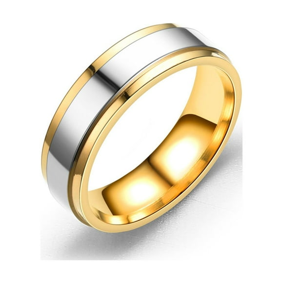 Sonducket Pareja anillo dedos colgante joyería de moda tamaño compacto de larga duración exquisito compromiso dulce regalo tipo 6MM Type3 NO3