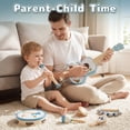 thumbnail image 3 of Kid Guitar Set, Musical Instruments for Kids, 7 in 1 Dinosaur Music Toys, Band Sets with Ukulele Flute Tambourine Maracas... Montessori Toys for Kids 2+ Year Old Boy, Education Preschool Toys Gift, 3 of 9