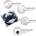 thumbnail image 6 of Nautical Animal Crab Throw Pillowcases Cover Crawl Crustacean Ocean Seafood Marine Nature Sea Outdoor Decoration Couch Pillow Covers with Zipper for Living Room Office set of 2, 6 of 7