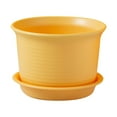 thumbnail image 2 of Cheers.US Pots for Plants, Plastic Planters with Multiple Drainage Holes and Tray - Plant Pots, Modern Decor Planters for Bedroom, Study, Flower Stand-5.9''/7.0''/8.4'', 2 of 7