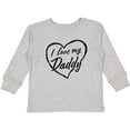 thumbnail image 3 of Inktastic I Love My Daddy in Black Chalk Heart Boys or Girls Long Sleeve Toddler T-Shirt, 3 of 5