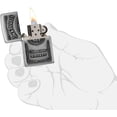 thumbnail image 6 of Zippo Lighter - Personalized Custom Message Engraved on Back for Jack Daniel's High Polish Chrome Windproof Zippo Lighter #250JD, 6 of 7