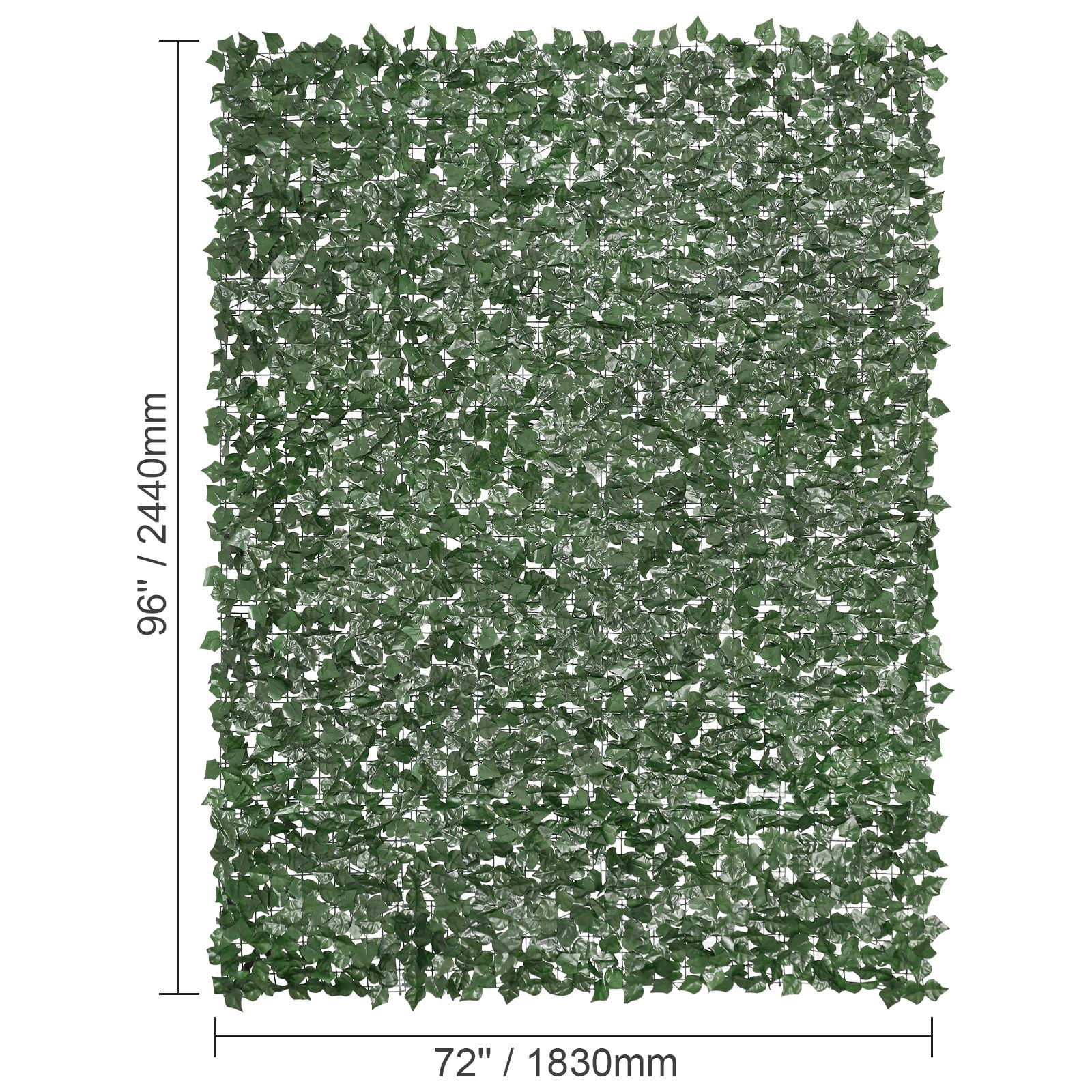 Artificial Ivy Privacy Fence 96x72 Inch UV-Resistant Silk Leaves for Garden Balcony