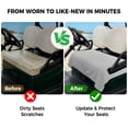 thumbnail image 4 of Golf Cart Seat Covers for 2 Seater,Gray Striped Microfiber Cart Seat Towel Blanket,Modern Minimalist Vertical Stripes Lines Absorbent Breathable Non Slip Bench Seats Protector for Golf Course 51"x31", 4 of 9
