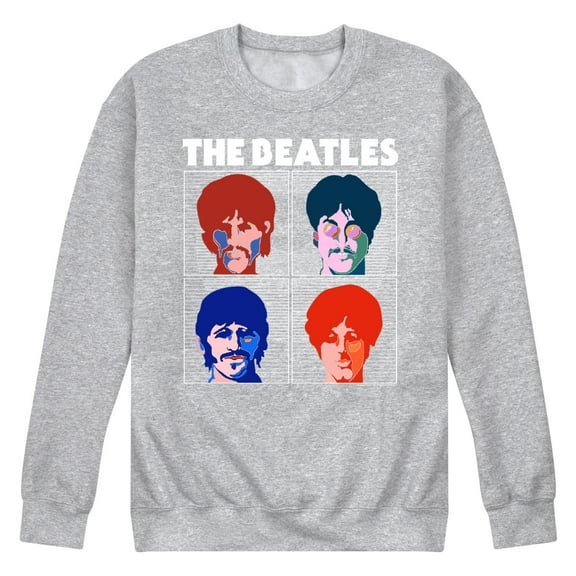 The Beatles - Color Pop Logo - Men's Crew Fleece Sweatshirt