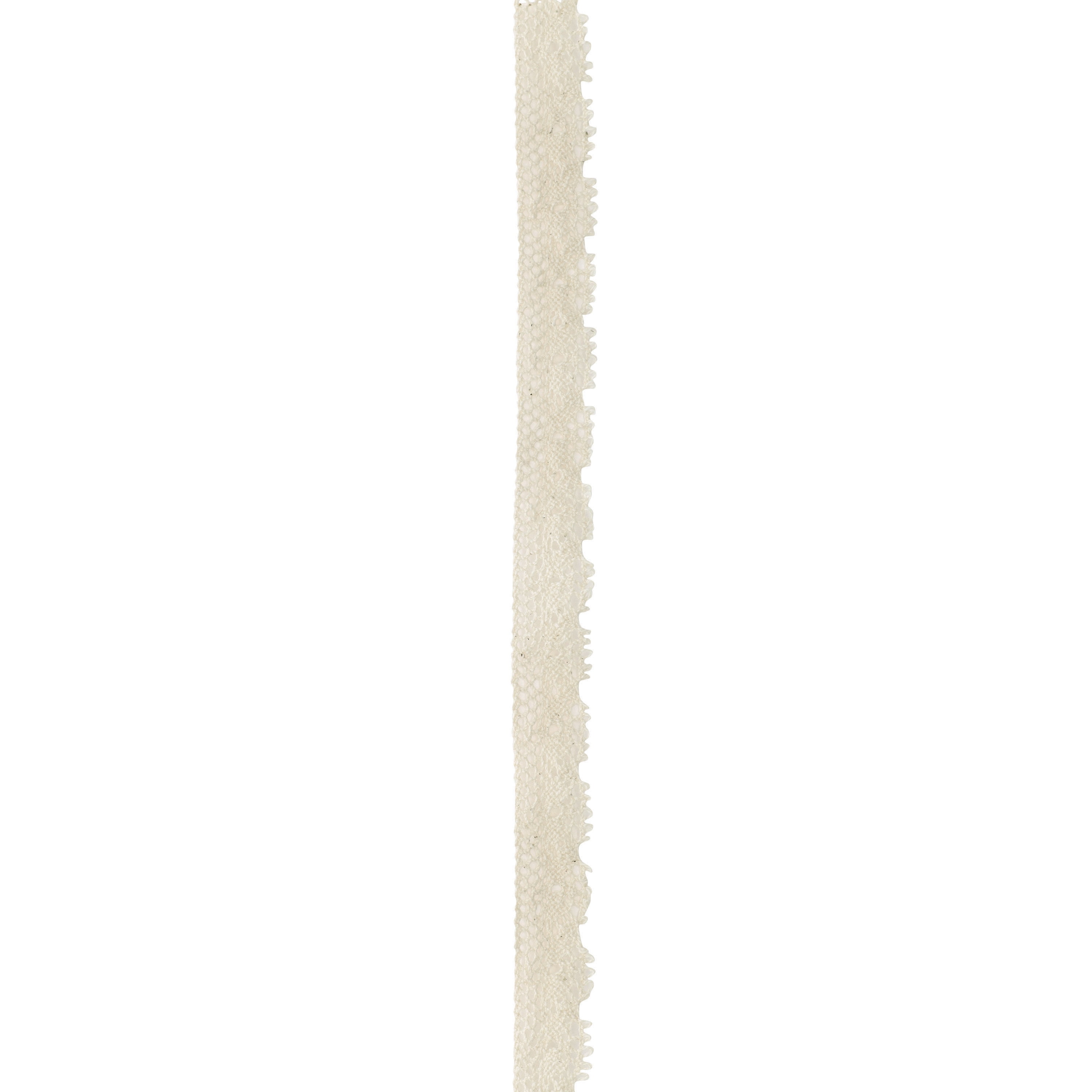 Simplicity Trim, Cream 3/4 inch Cluny 1-Side Scalloped Edge trim great for apparel, costumes, home decorating, and crafts, 3 Yards, 1 Each