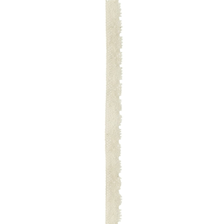Simplicity Trim Cream 3 4 inch Cluny 1 Side Scalloped Edge Trim Great for Apparel Home Decorating and Crafts 3 Yards 1 Each