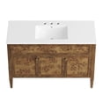 thumbnail image 6 of Modway Elysian 48" Single Sink Wood Bathroom Vanity in White/Brown, 6 of 17