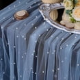 thumbnail image 1 of CUITING Chemin de Table de Mariage en Gaze Semi-Transparente Perle Ensemble de Table Vintage Fête Banquets Arches Décoration de Gâteau, 1 of 7