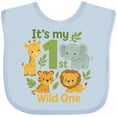 thumbnail image 3 of Inktastic First Birthday Safari Jungle Animals Boys or Girls Baby Bib, 3 of 4