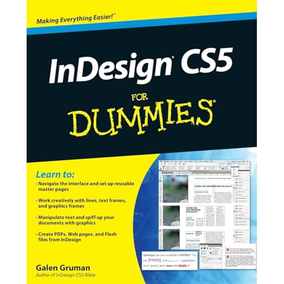 Pre-Owned Indesign Cs5 for Dummies (Paperback) 0470614498 9780470614495