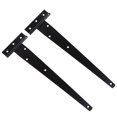 thumbnail image 3 of 2PCS 12 Inches T Shape Rustproof Iron Light Duty Shed Hinge Gate Strap Hinge Door Gates Hinges, 3 of 7