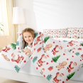 thumbnail image 6 of Manfei Kawaii Santa Claus Bedding Comforter Set for Teens, Cute Xmas Tree Twin Comforter Sets, Merry Christmas Reversible Bedding Set, Microfiber Bedroom Decor, 2 Pieces, 6 of 9
