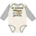 thumbnail image 3 of Inktastic My Mawmaw Loves Me with Sloth and Hearts Boys or Girls Long Sleeve Baby Bodysuit, 3 of 5