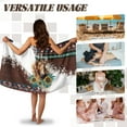 thumbnail image 5 of Yuyamidu Southwest Aztec Horse Wrap Towel for Women Size XL Quick Dry Bath Wrap Stretchy Bath Towels for Adults Breathable Wrap Robe with Adjustable Closure, 5 of 7