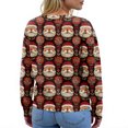 thumbnail image 7 of Women'S Christmas Sweater Cute Fun Christmas Sweater Fall And Winter Long Sleeve Knitted Sweater for Fall and Winter, Festive and Cozy, Great as Christmas Sweaters for Women ,Deep Red,L, 7 of 7