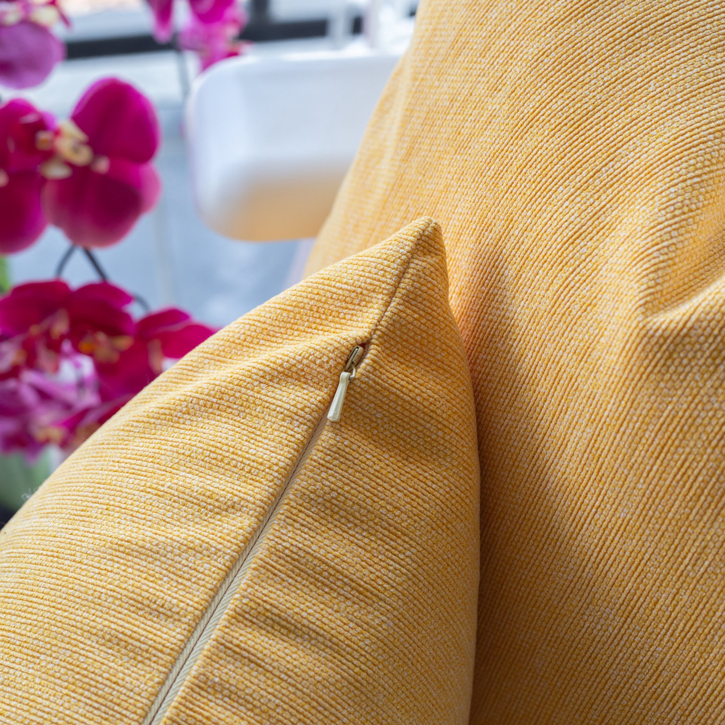 Sadie Yellow Rectangular Outdoor Throw Pillow