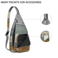 thumbnail image 2 of Crossbody Sling Bag for Men with Adjustable Shoulder Strap Shoulder Backpack Shoulder Backpack Travel Hiking Casual Daypack Abstract Geometry Colorful, 2 of 4