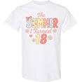 thumbnail image 3 of Inktastic The Summer I Turned 18 Pastel Birthday Design T-Shirt, 3 of 5